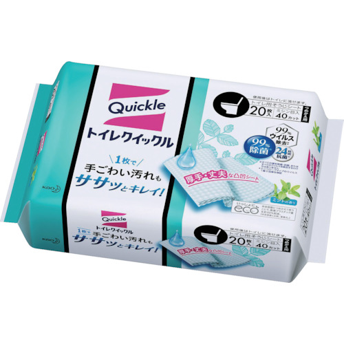 【TRUSCO】Ｋａｏ　トイレクイックル　つめかえ用　ジャンボパック　２０枚入